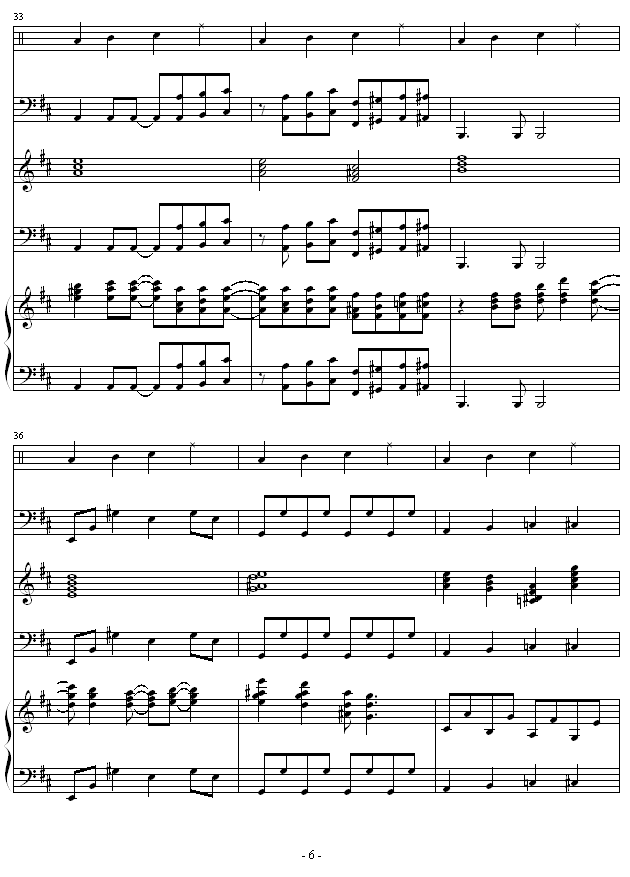 怀念的旋律 -总谱钢琴曲谱（图6）