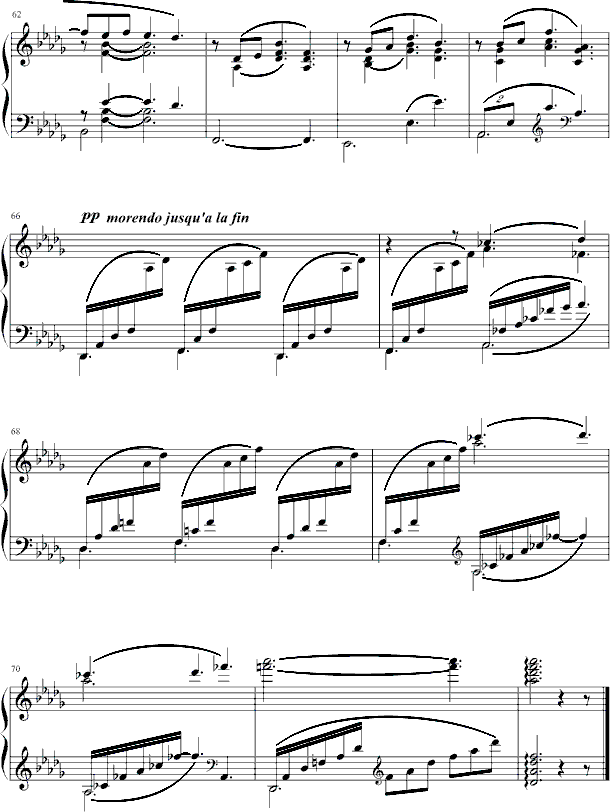 月光钢琴曲谱（图6）