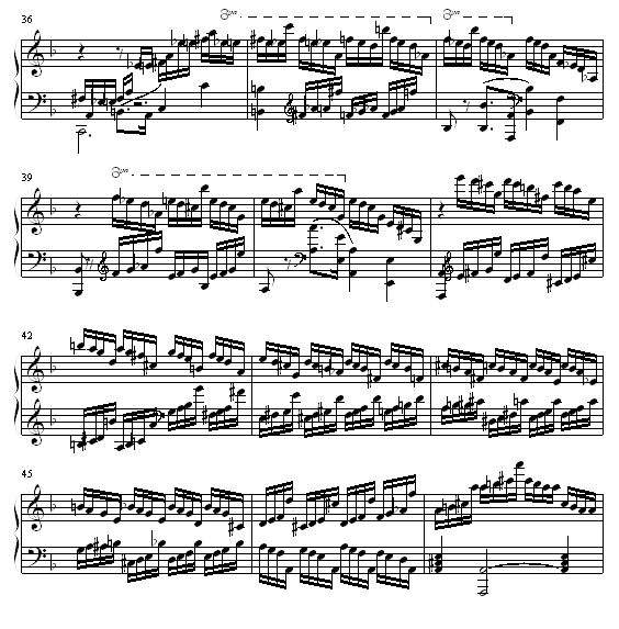 F大调练习曲钢琴曲谱（图4）