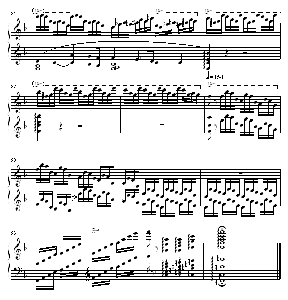 F大调练习曲钢琴曲谱（图8）