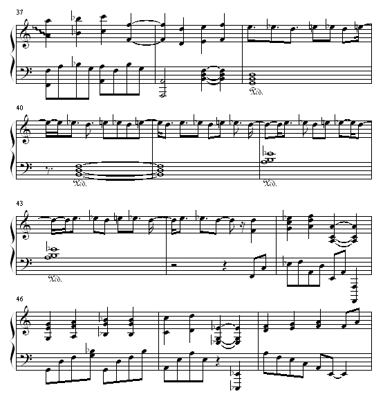 蓝色狂想曲钢琴曲谱（图4）