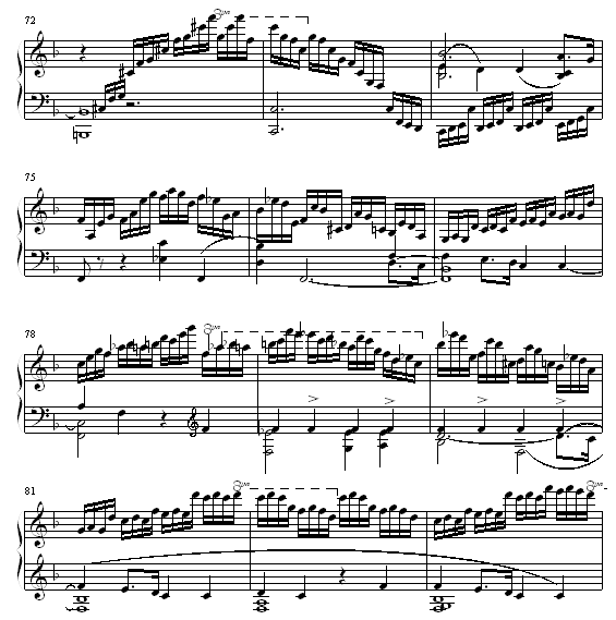 F大调练习曲钢琴曲谱（图7）