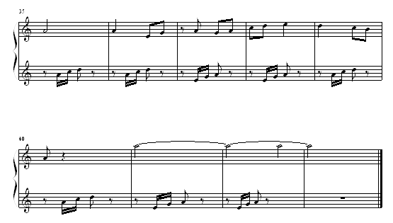 瑶族舞曲钢琴曲谱（图2）
