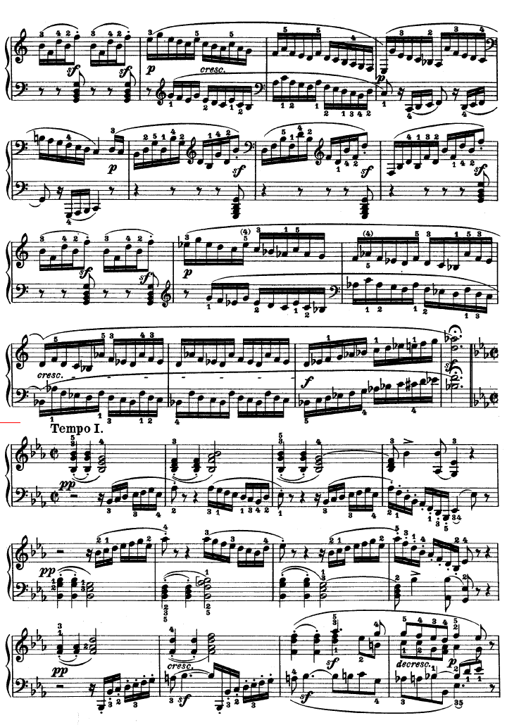 第十三钢琴奏鸣曲-（Op.27 No.1）钢琴曲谱（图3）