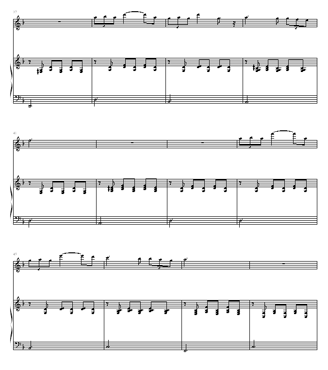 舒伯特小夜曲钢琴曲谱（图4）