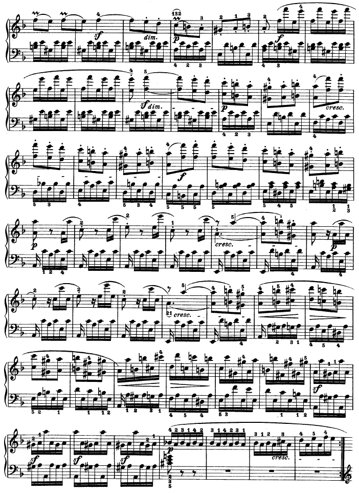 暴风雨-d小调第十七钢琴奏鸣曲 - Op.31—2钢琴曲谱（图13）