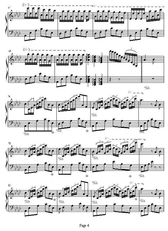 甜蜜奏鸣曲-SWEET BYE AND BYE钢琴曲谱（图4）