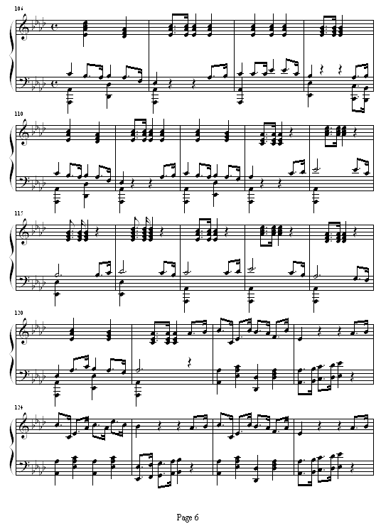 甜蜜奏鸣曲-SWEET BYE AND BYE钢琴曲谱（图6）