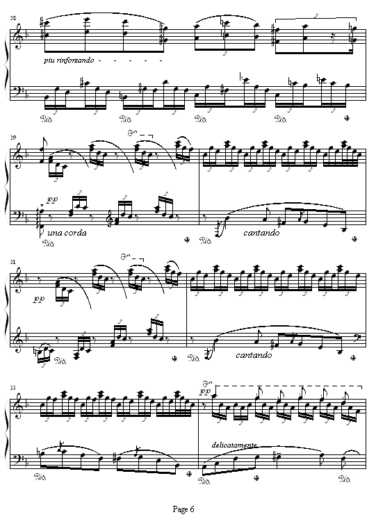 森林的呼啸钢琴曲谱（图6）