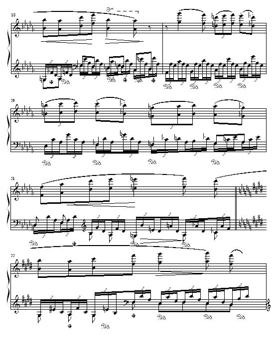 森林的呼啸钢琴曲谱（图4）