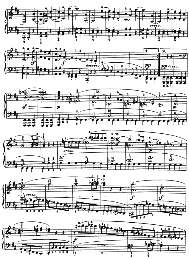 第十五钢琴奏鸣曲-（Op.28）钢琴曲谱（图4）