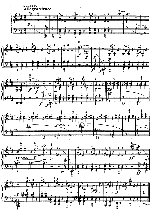 第十五钢琴奏鸣曲-（Op.28）钢琴曲谱（图15）