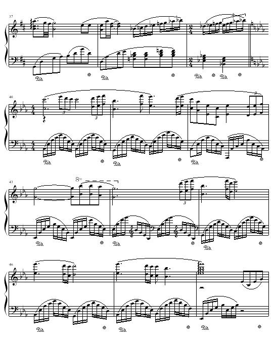 无尽的爱钢琴曲谱（图4）