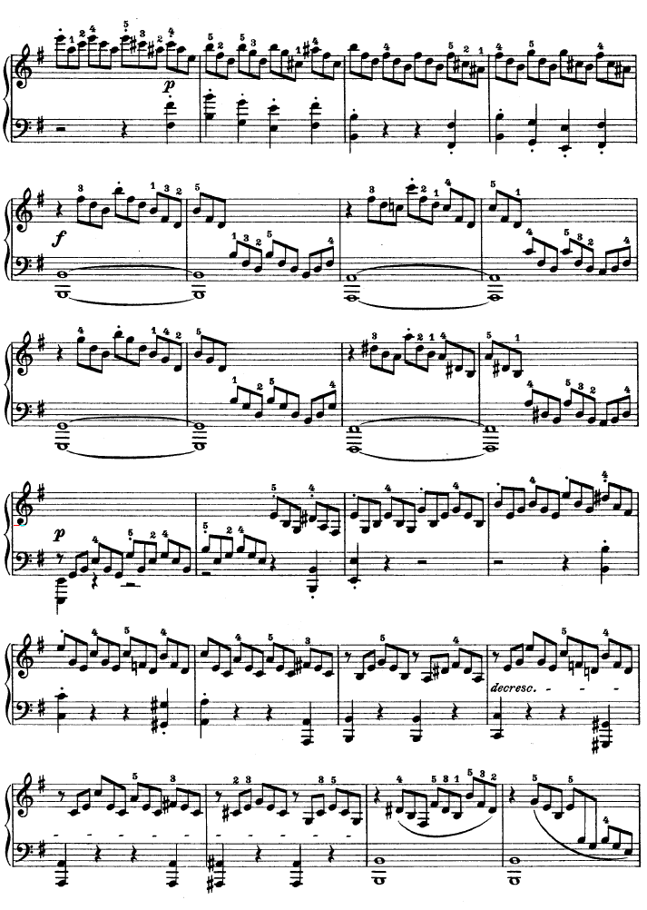 E大调第九钢琴奏鸣曲　Op. 14 No—1钢琴曲谱（图11）