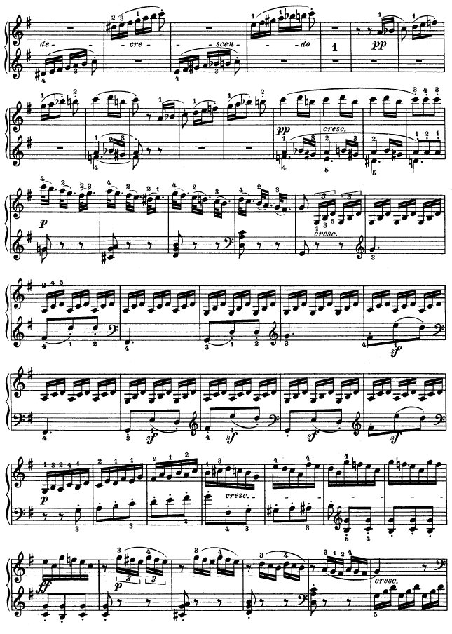 G大调第十钢琴奏鸣曲　Op. 14 No--2钢琴曲谱（图15）