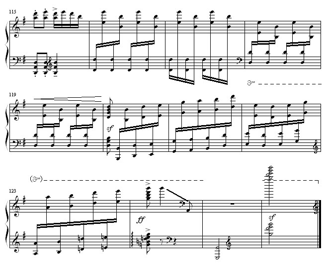 翻身的日子钢琴曲谱（图7）