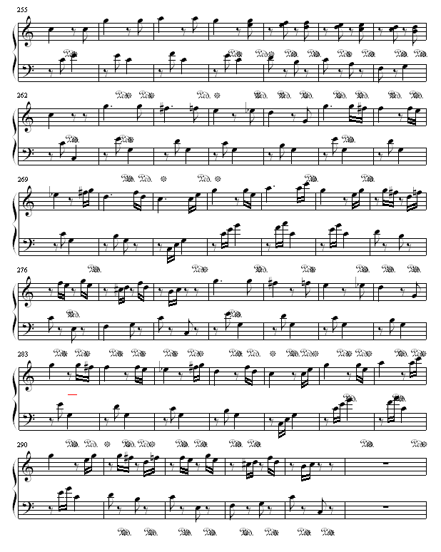 小星星变奏曲钢琴曲谱（图8）