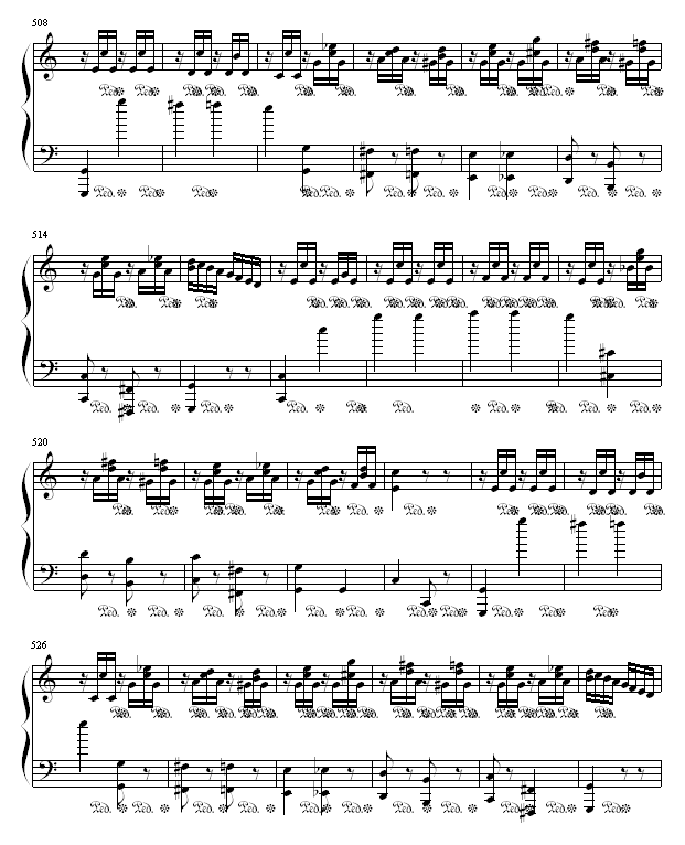 小星星变奏曲钢琴曲谱（图15）