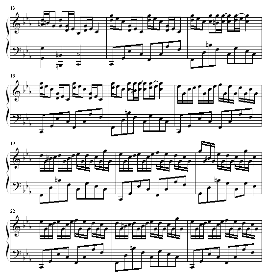 克罗地亚狂想曲钢琴曲谱（图2）