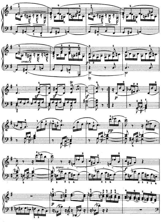 G大调第十钢琴奏鸣曲　Op. 14 No--2钢琴曲谱（图3）