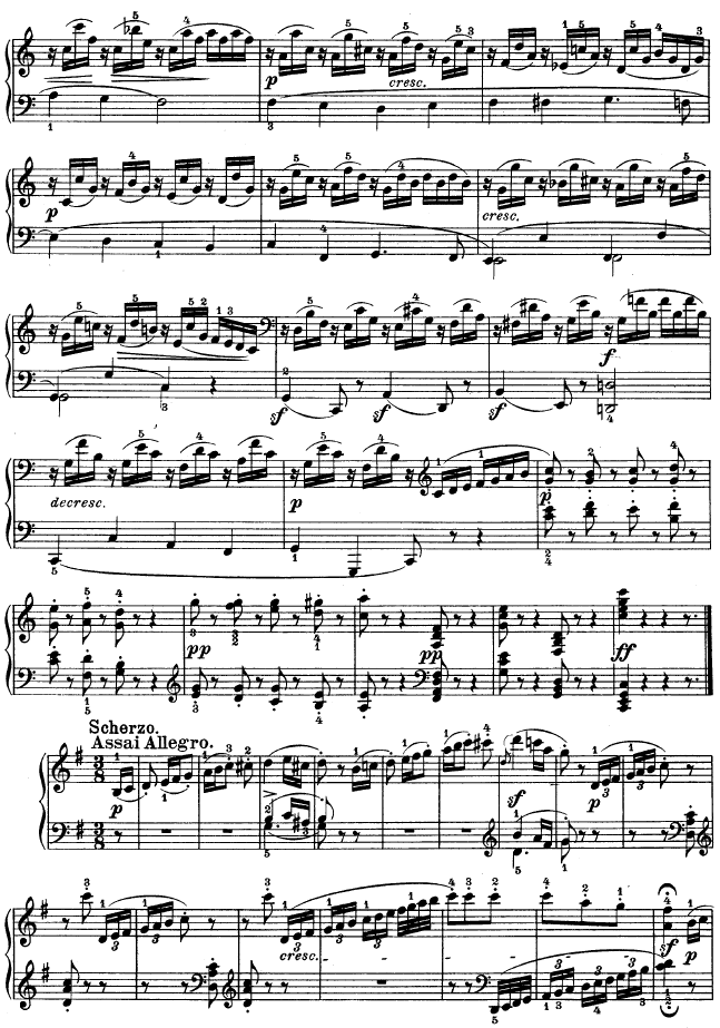 G大调第十钢琴奏鸣曲　Op. 14 No--2钢琴曲谱（图11）