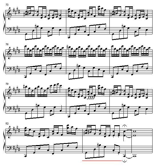 克罗地亚狂想曲钢琴曲谱（图7）
