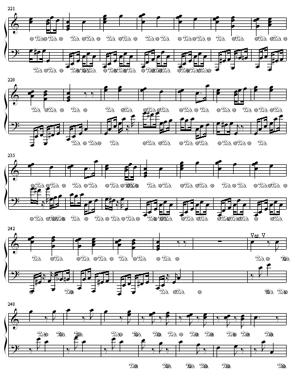 小星星变奏曲钢琴曲谱（图7）