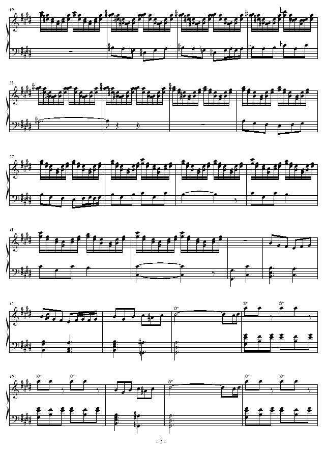 清晨钢琴曲谱（图3）
