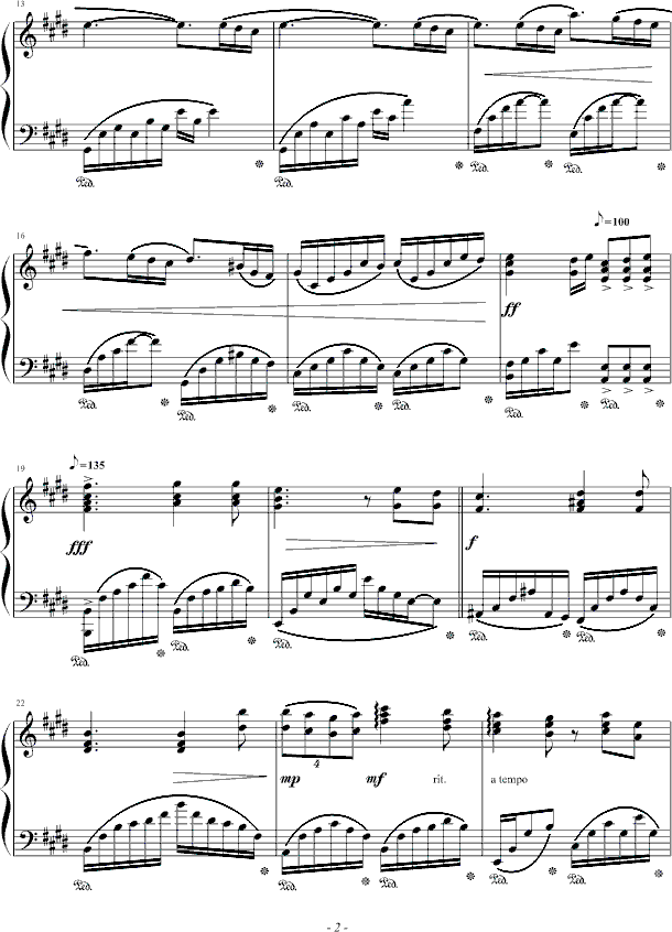 肖邦的钢琴叙事曲钢琴曲谱（图2）