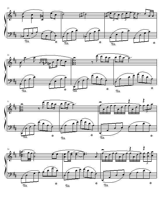 无尽的爱钢琴曲谱（图3）