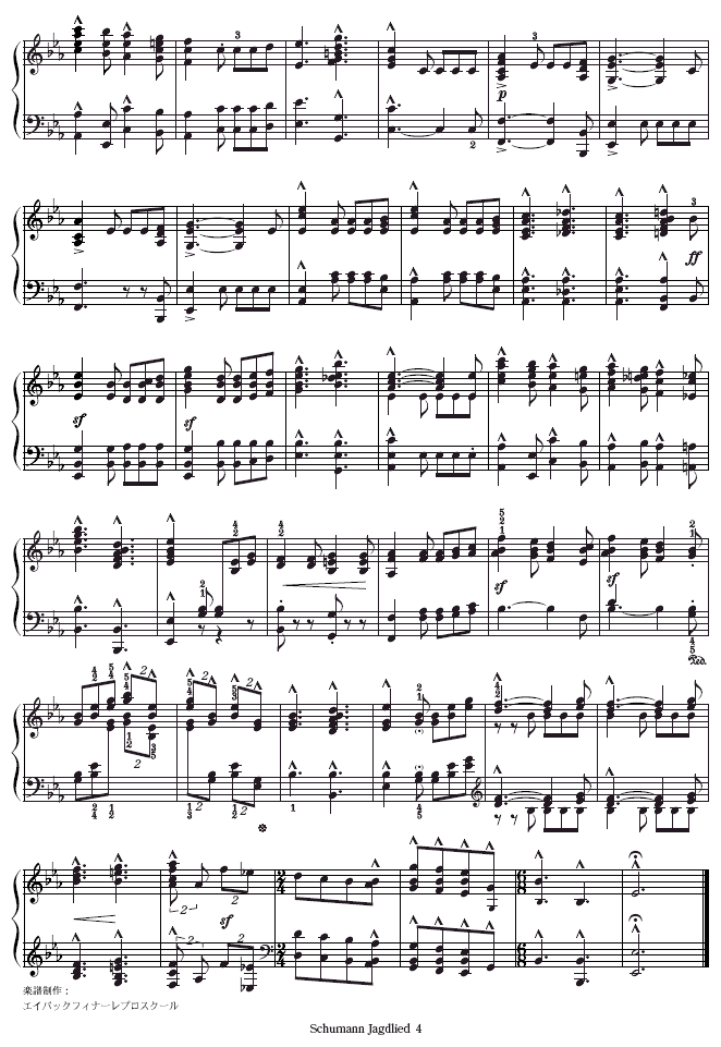 Waldscenen op.82钢琴曲谱（图4）