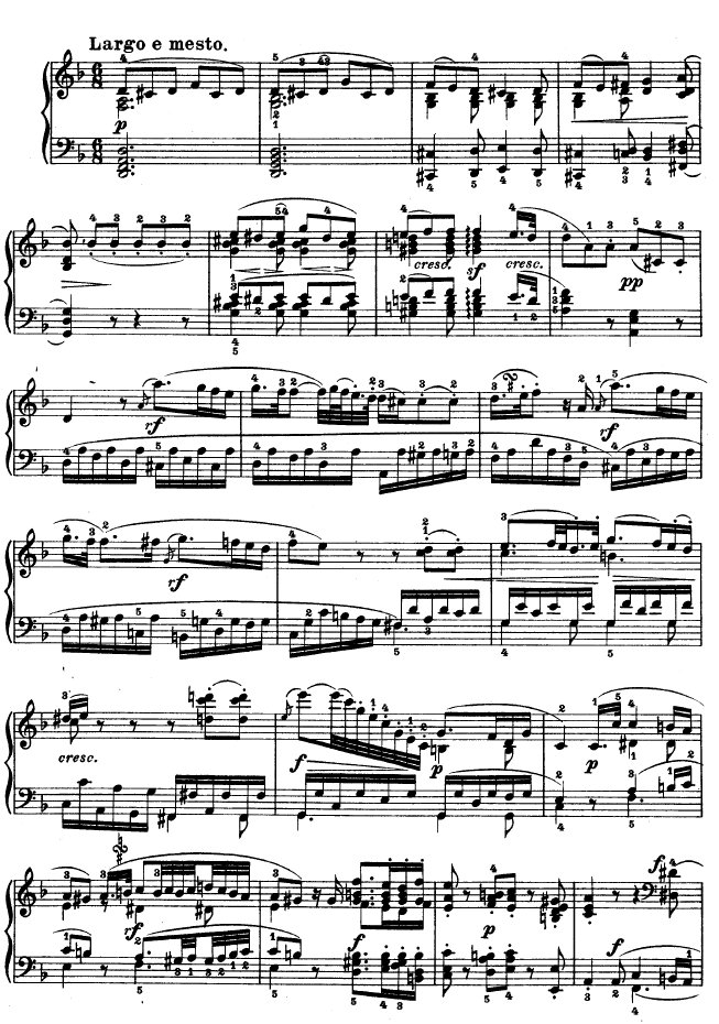 D大调第七钢琴奏鸣曲 - Op. 10 No--3钢琴曲谱（图10）