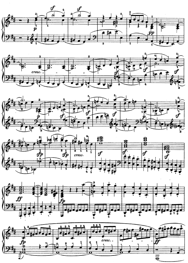D大调第七钢琴奏鸣曲 - Op. 10 No--3钢琴曲谱（图3）