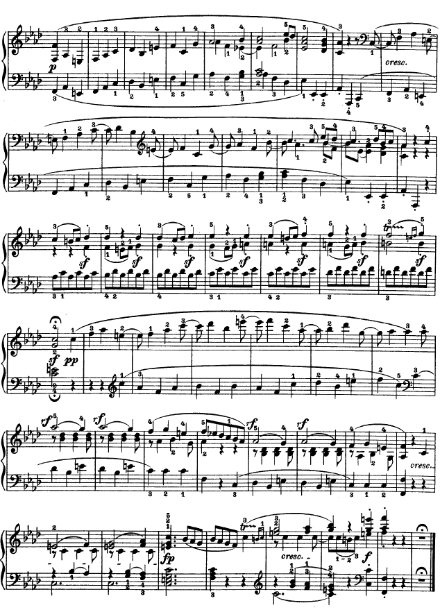 F大调第六钢琴奏鸣曲 - Op.10—2钢琴曲谱（图10）