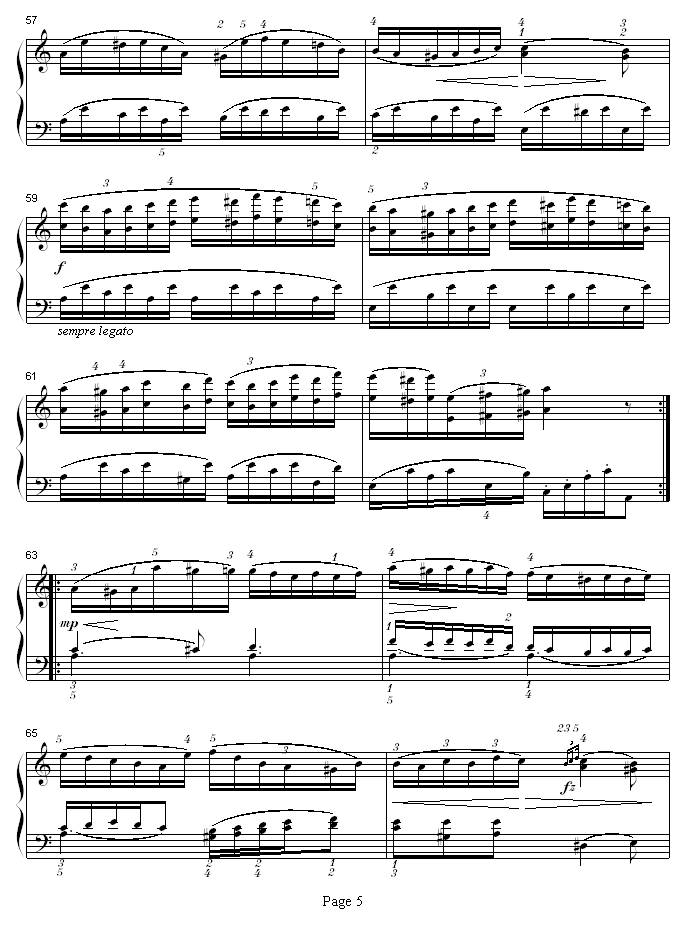 A大调钢琴奏鸣曲K331-寒风钢琴曲谱（图5）