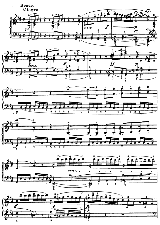 D大调第七钢琴奏鸣曲 - Op. 10 No--3钢琴曲谱（图17）