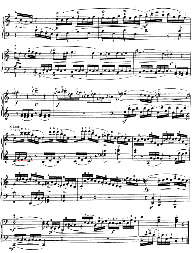C大调钢琴奏鸣曲 K279钢琴曲谱（图6）