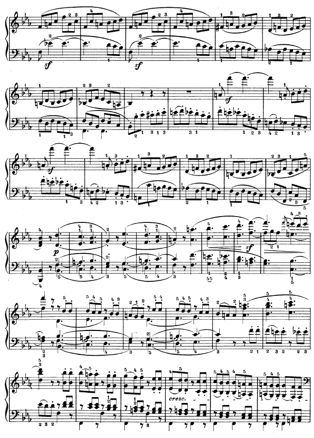 降E大调第四钢琴奏鸣曲-Op.7钢琴曲谱（图2）