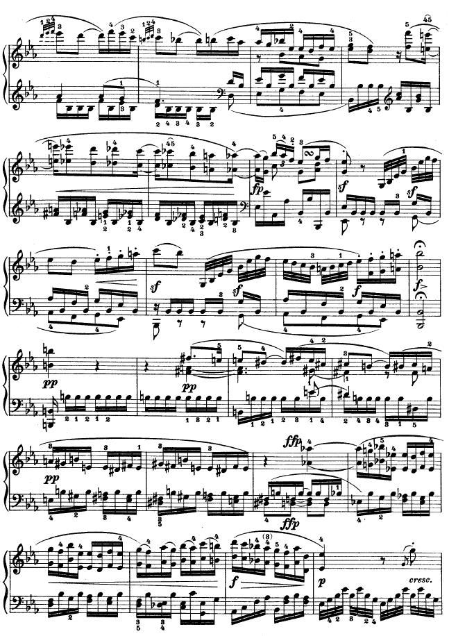 降E大调第四钢琴奏鸣曲-Op.7钢琴曲谱（图24）