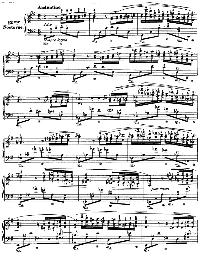 G大调夜曲作品37号 NO.2钢琴曲谱（图1）