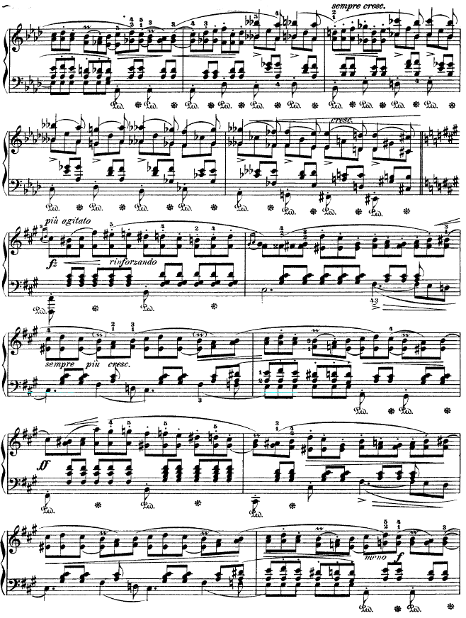 B大调夜曲作品32号 -OP32 NO.2钢琴曲谱（图6）