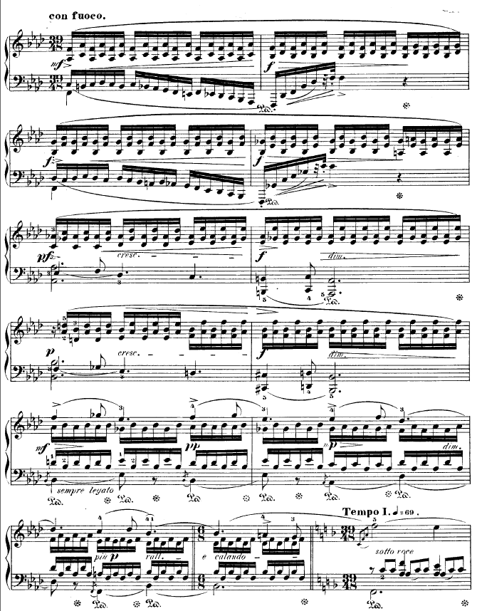 F大调夜曲作品15号 - Nocturne Op.15 No.1钢琴曲谱（图3）