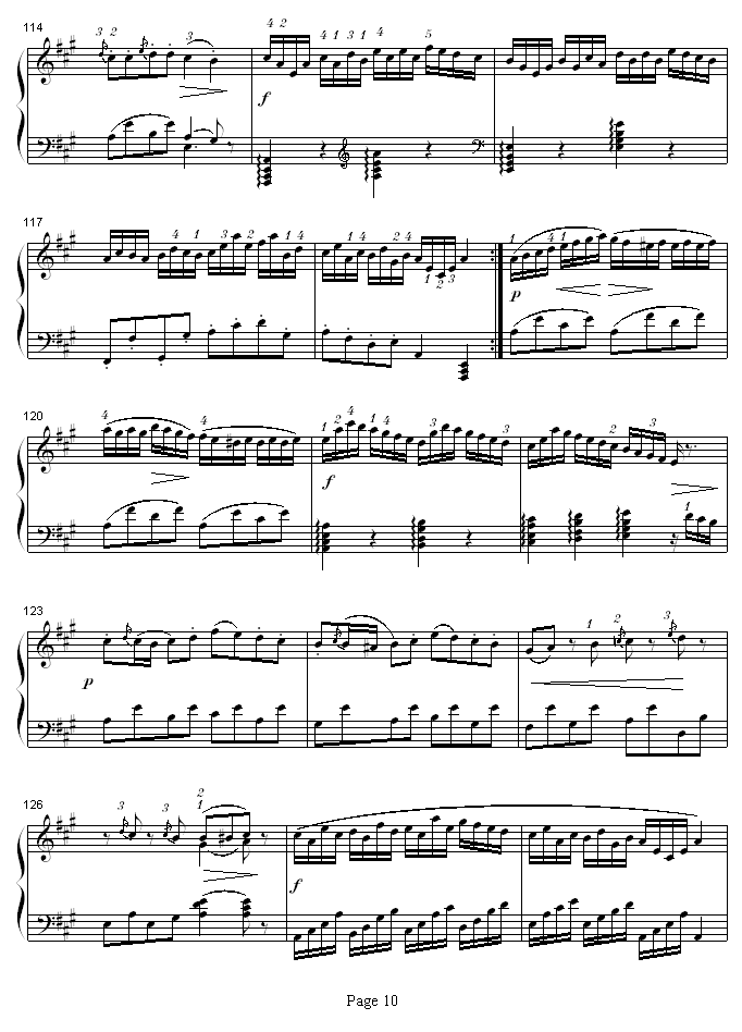 A大调钢琴奏鸣曲K331-寒风钢琴曲谱（图10）