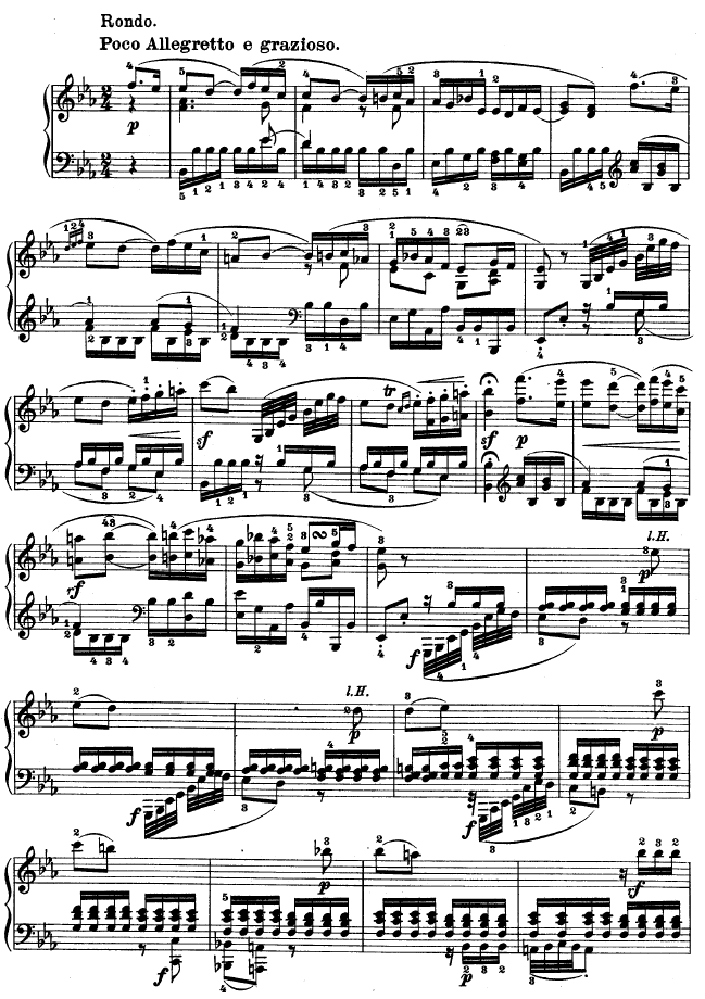 降E大调第四钢琴奏鸣曲-Op.7钢琴曲谱（图18）