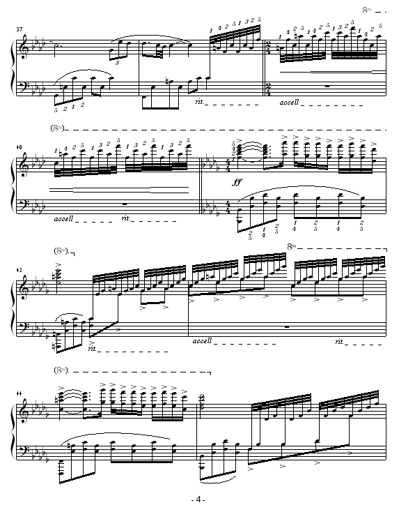 秋日的私语钢琴曲谱（图4）