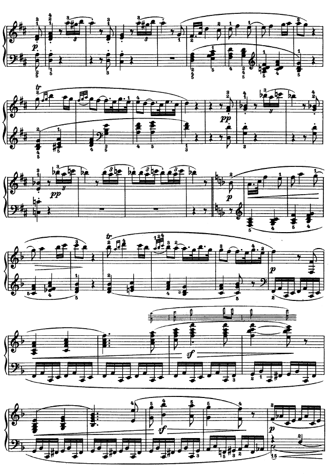 F大调第六钢琴奏鸣曲 - Op.10—2钢琴曲谱（图5）