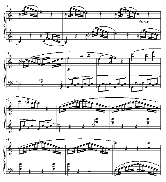 奏鸣曲 Sonatas K545钢琴曲谱（图4）