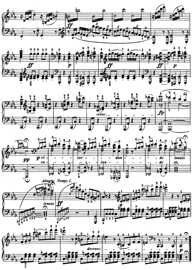 C小调第五钢琴奏鸣曲 - Op. 10—1钢琴曲谱（图14）