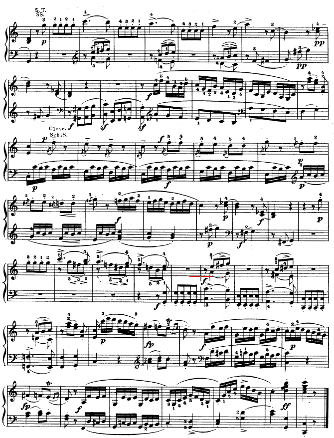 C大调钢琴奏鸣曲 K279钢琴曲谱（图12）