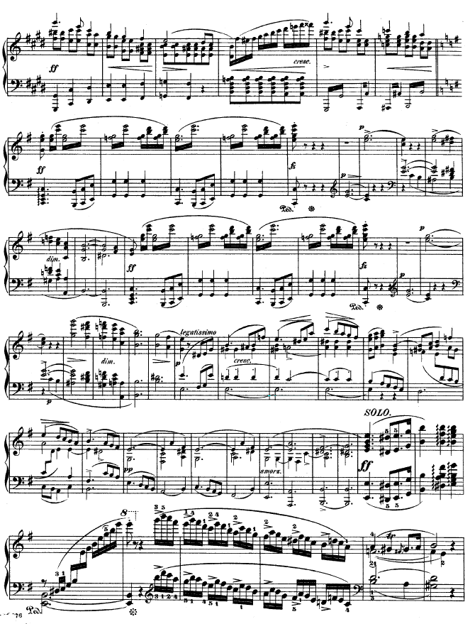 钢琴第一协奏曲 op.11-1钢琴曲谱（图3）